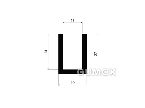 GUMMIPROFILE U-FORM - EPDM